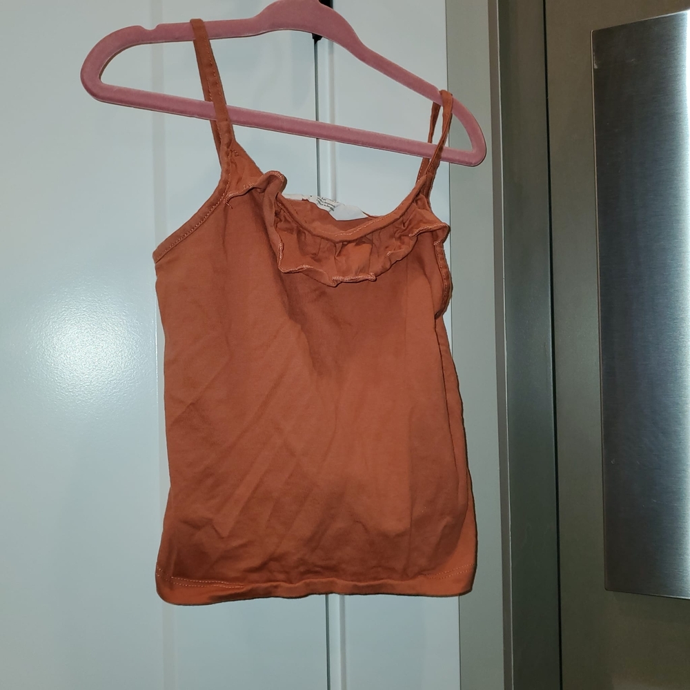 H&M Kids Terracotta Ruffle Camisole - New!
